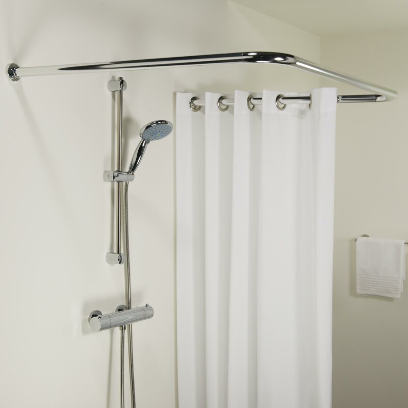 Sealskin Seallux 170cm U-Shaped Fixed Shower Curtain Rail & Reviews